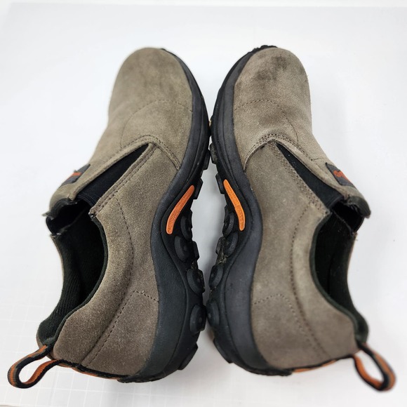 Merrell Men Jungle Moc Alloy Toe Work Shoes Brown Suede Size 7 M Slip On Comfort - Picture 9 of 11